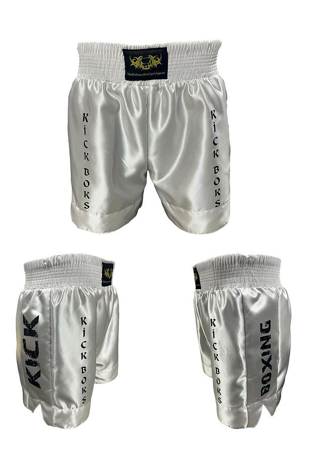 Kickboks Şortu Silikon Dişlik ve 3,5 Metre Bandaj Kick Boks Üçlü Set - 6