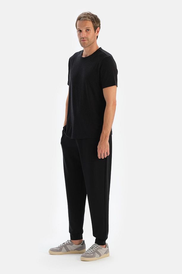 Siyah Erkek Modal Jogger Paça Eşofman Altı - 3