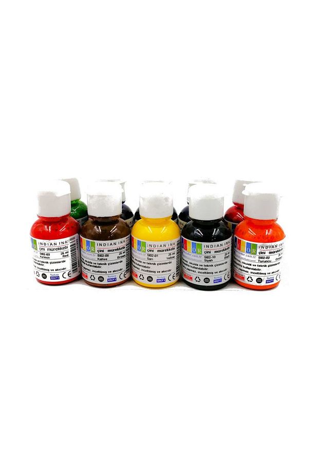 Çini Mürekkebi 10 Renk X 25 ml - 1