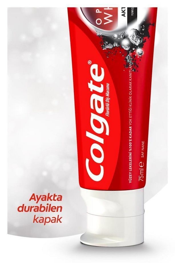Optic White Aktif Kömür Yumuşak Mineral Temizliği Beyazlatıcı Diş Macunu 4 X 75 Ml - 4