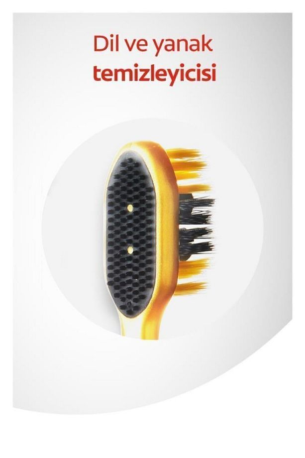 360 Charcoal Gold Çok Yönlü Koruma Yumuşak Diş Fırçası 1+1 Fırça Kabı Hediye - 4