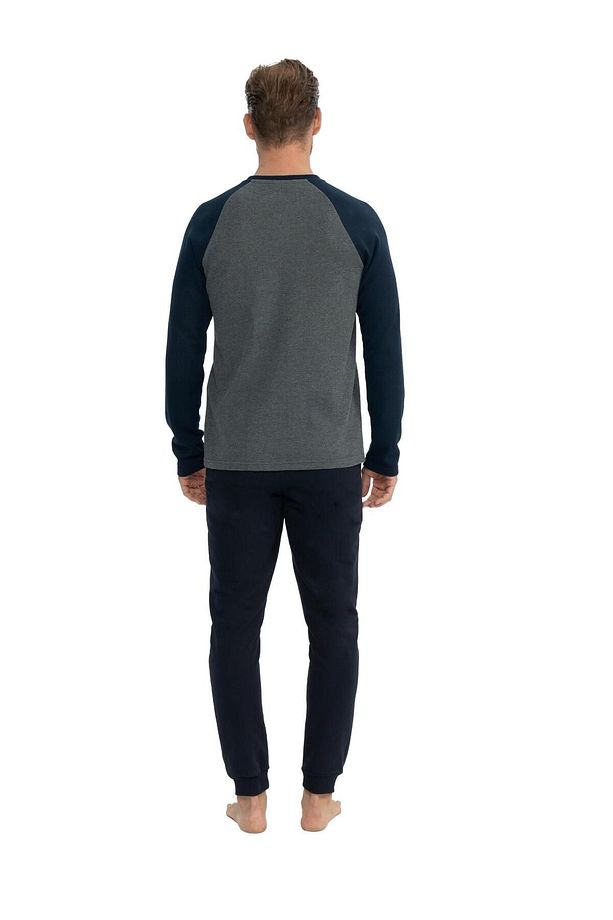 APLS U.S. Polo Assn. Erkek Antrasit Melanj Ev Giyim 025K.1AE8.ST.8.R.A3.OU.8.P.KM11 - 3