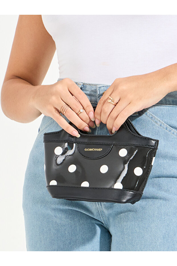 حقيبة يد صغيرة منقطة - 3