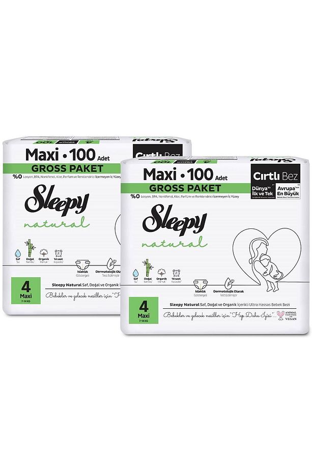 Natural Gross Paket Bebek Bezi 4 Numara Maxi 200 Adet - 3