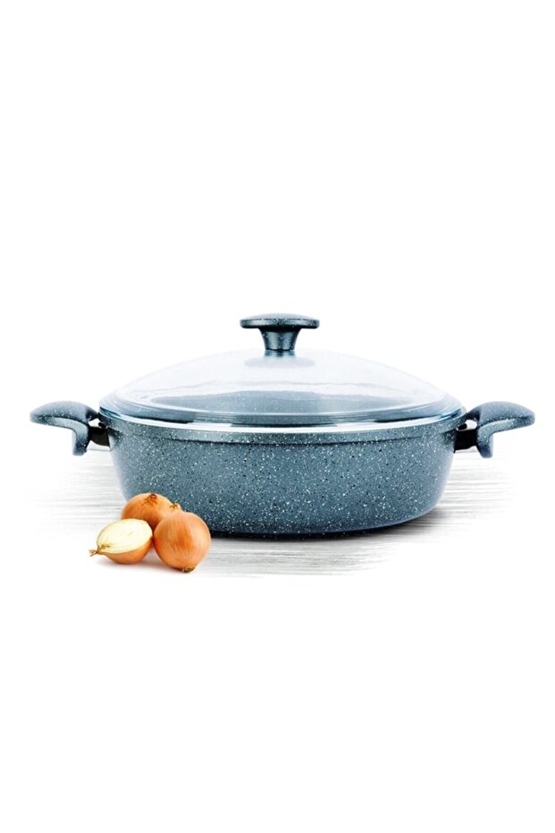 Granit Karnıyarık Tencere Gri 30 cm - 1