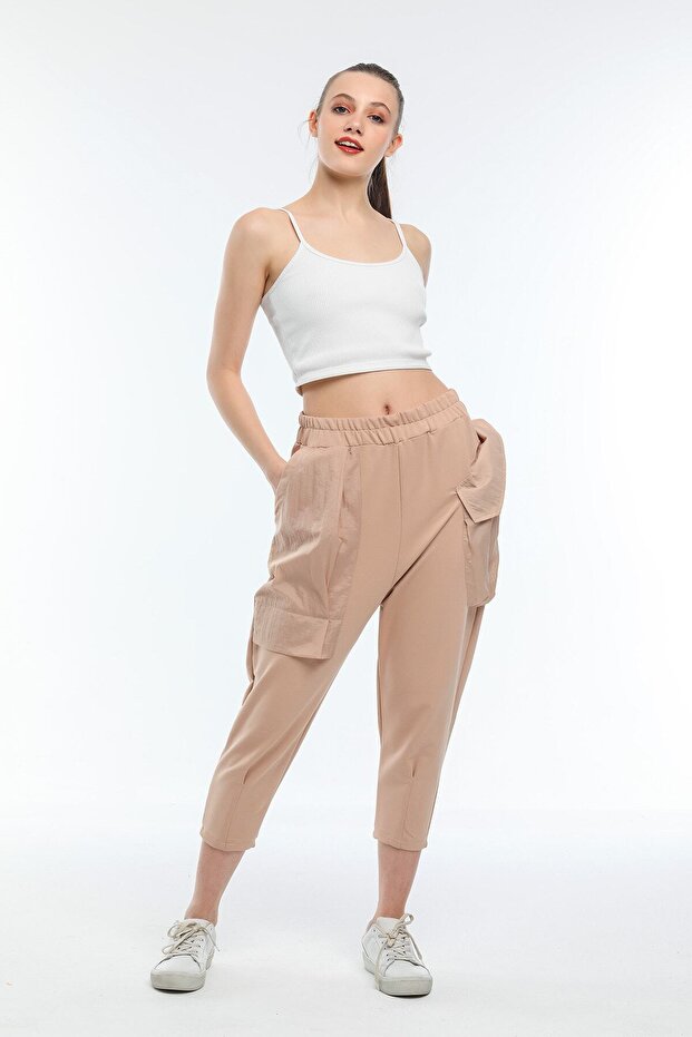 Kadın Şalvar Tarzı Pantolon - 4