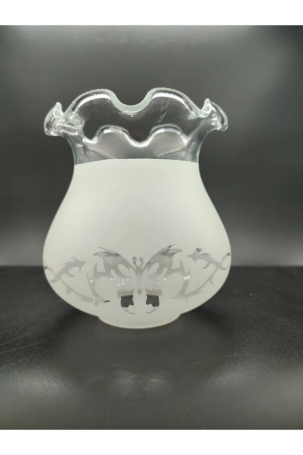 Fanus Mat Avize Camı 2 ADET (BOY 13 CM,ÇAP 11 CM) - 1