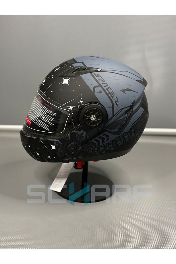 Scharf Jk 115 Güneş Vizörlü Çene Açılır Kask - 3