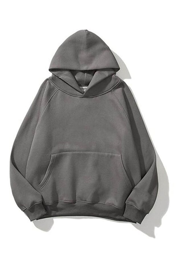 Unisex Gray Hoodie Sweatshirt