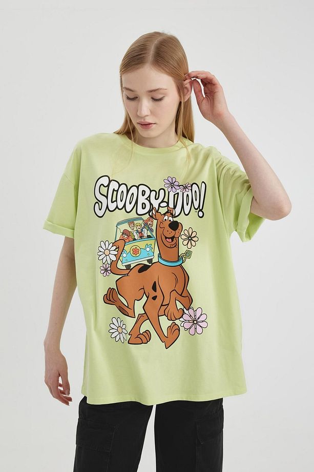 Coool Scooby Doo Oversize Fit Bisiklet Yaka Kısa Kollu Tişört C3790ax24sm - 1