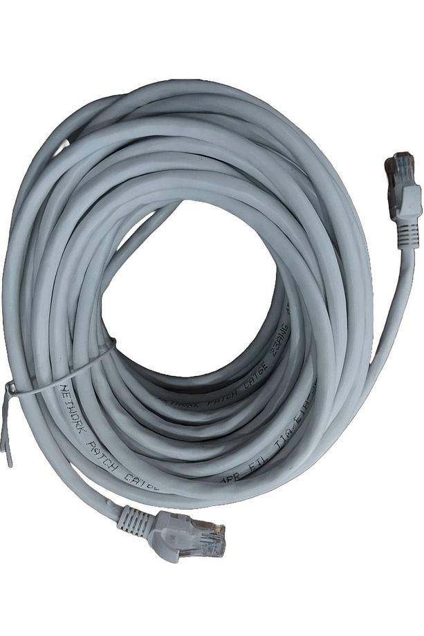 15 Metre Cat6 Internet Data Kablosu(ETHERNET MODEM RJ45 UÇLU JACKLI NETWORK ADSL) - 1