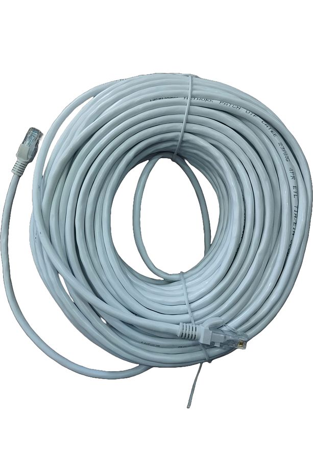 40 Metre Cat6 Internet Data Kablosu(ETHERNET MODEM RJ45 UÇLU JACKLI NETWORK ADSL) - 1