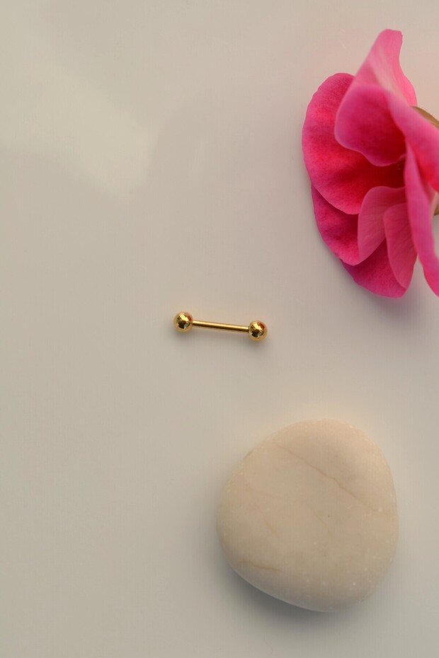 8 mmToplu Çelik Piercing Helix Kıkırdak Conch Dil Dudak - 3