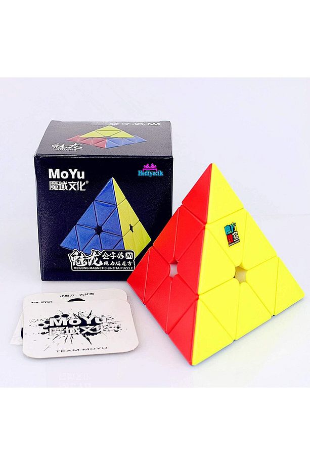 Moyu Speed Pyraminx Mıknatıslı Manyetik Zeka Küpü Akıl Küpü  Küp Stickerless - 9