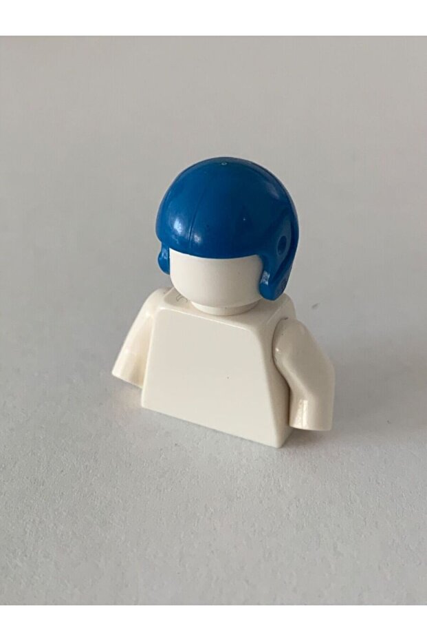 Custom Accessory - Moc Minifigure Motorcycle Dirt Bike Pilot Navy Blue Helmet Visor