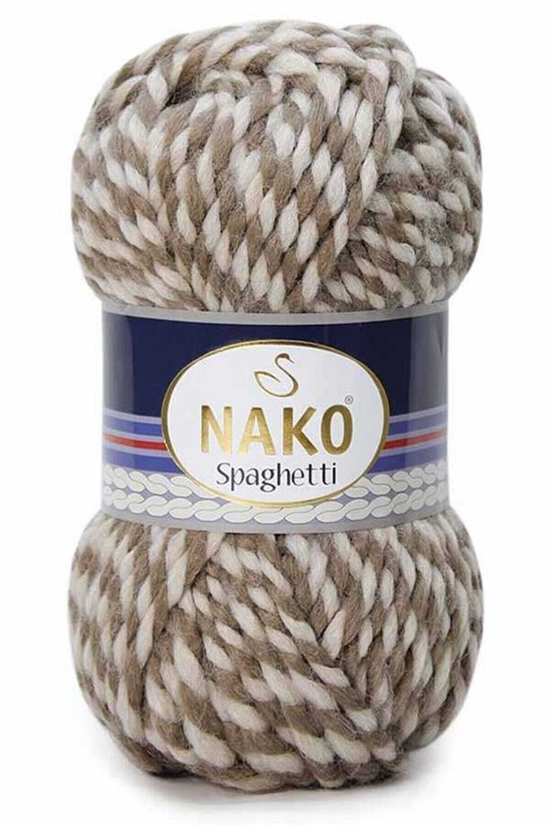 Spaghetti El Örgü Ipi Renk Kodu:21366-vizon Kemik Muline - 1
