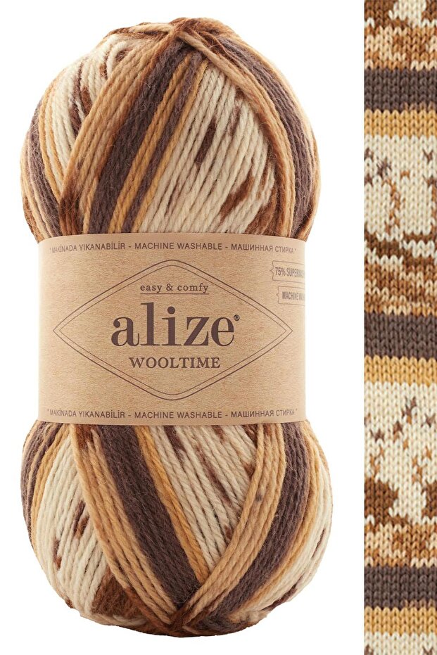 Wool Time %75 Yünlü El Örgü İpi 11023 - 1