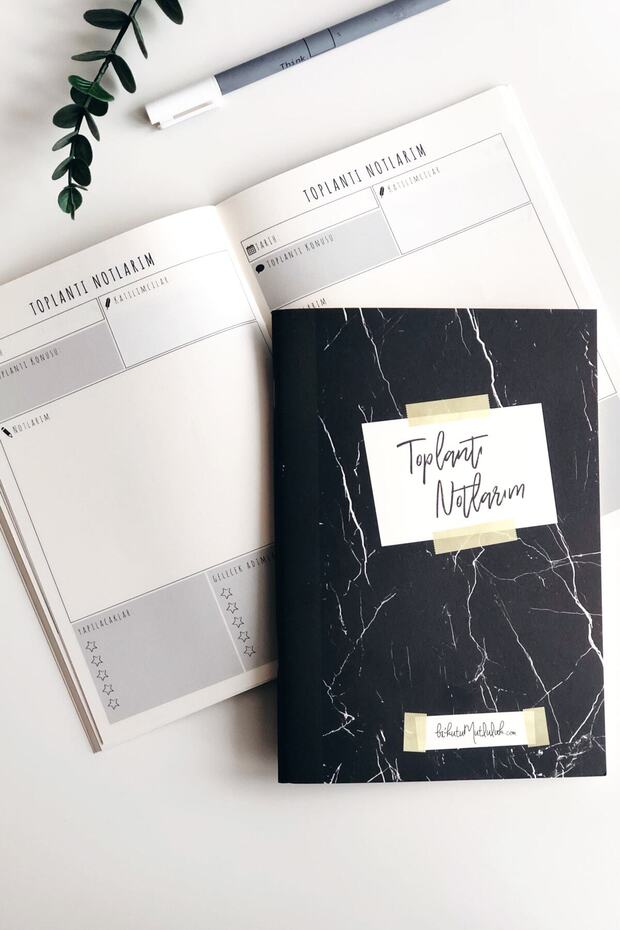 Gift - My Meeting Notebook Black Marble