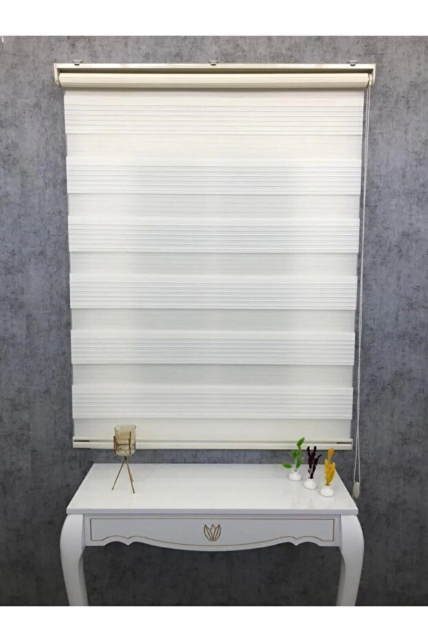 Piliseli Zebra Perde Krem renk - 3