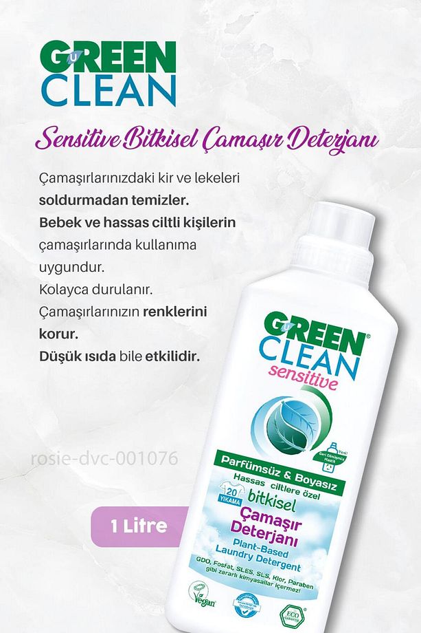 Bitkisel Çamaşır Suyu 5 Lt, Çamaşır Deterjanı 1 Lt, Bulaşık Deterjanı 1 Lt Ve Rosıe - 3