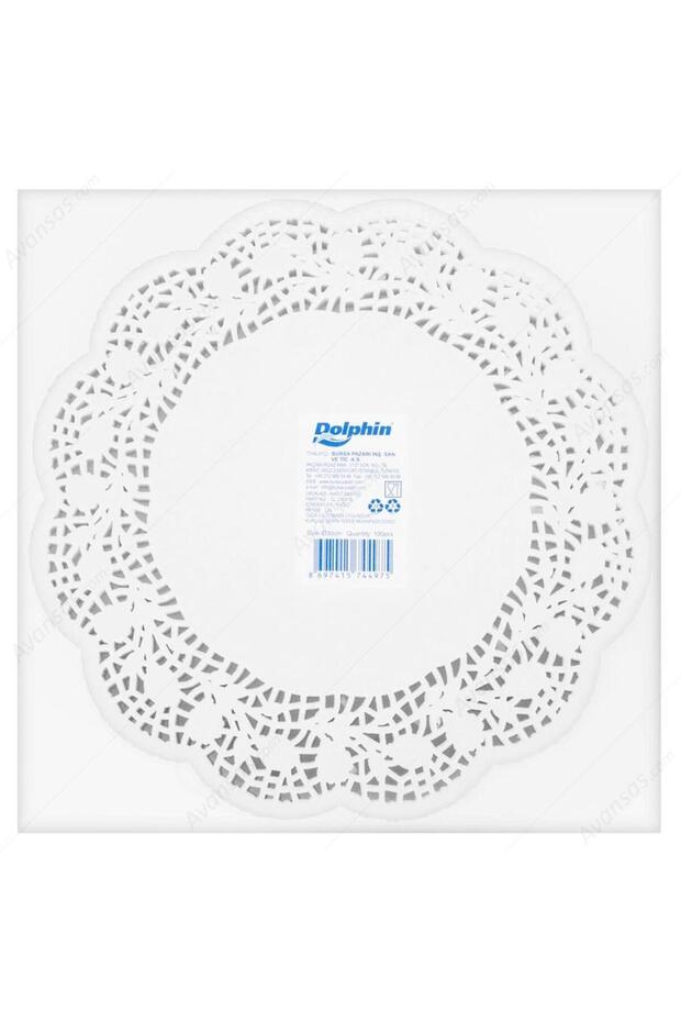 Dolphin 28 Cm Round 100 Pieces Pack