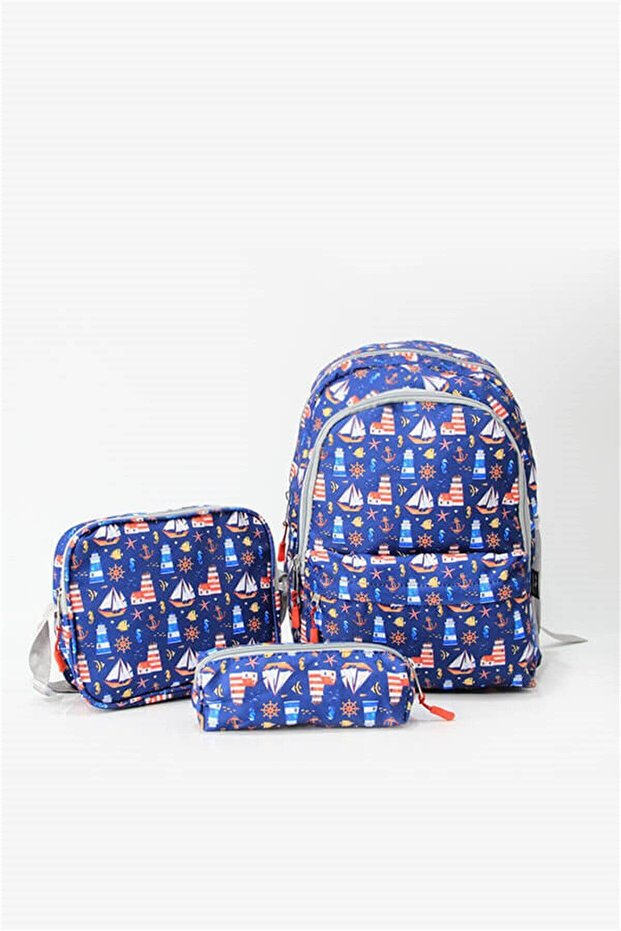 3-Piece School Bag Set Sailor /plcan2079.334