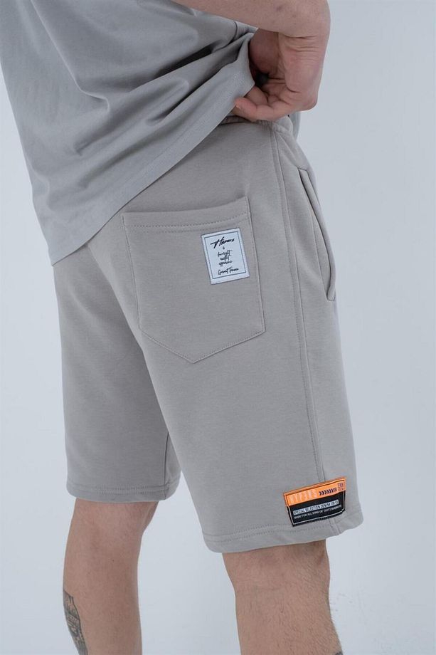 Basic Gri Regular Fit Erkek Şort - 3