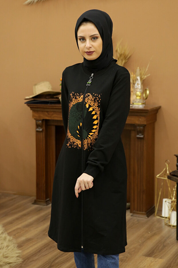 Fermuarlı Kap - Siyah - 1