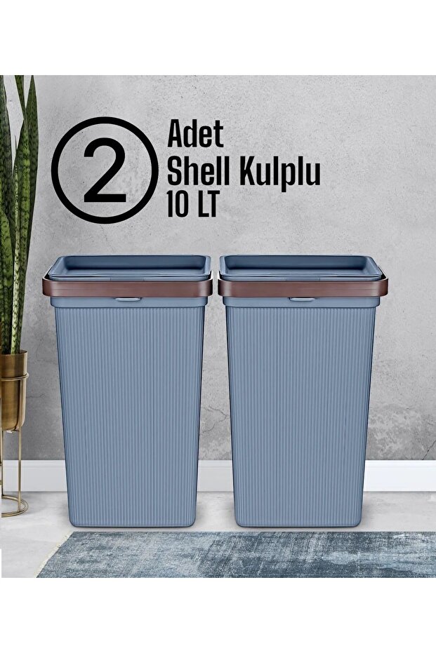 10 Lt Multi-Purpose Toy Organizer with Shell Handle - 2 Hobby Boxes and Laundry Baskets - 1