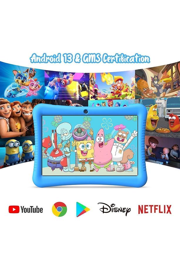 Çocuk Tableti Lcd Ekran, 10 Inç Android 13 Tablet, 3-12 Yaş Dört Çekirdekli 3 32 Gb Çift Kamera - 2