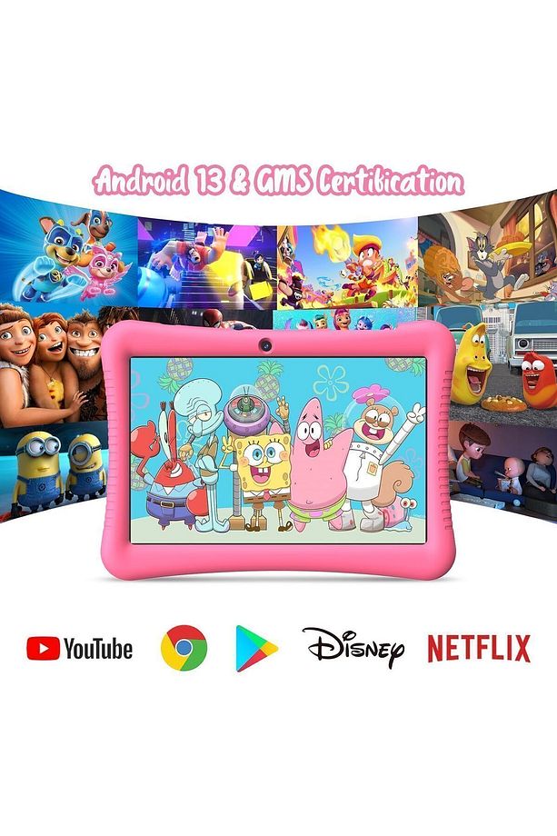 Çocuk Tableti Lcd Ekran, 10 Inç Android 13, Dört Çekirdekli 32 Gb Dual Camera ,gms Sertifikalı - 3