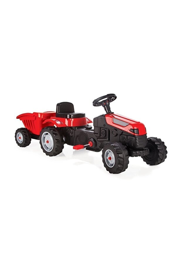 ACTIVE TRAKTÖR RÖMORKLU PEDALLI (KIRMIZI) - 1