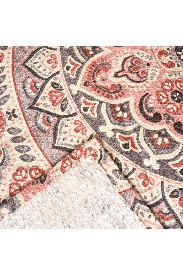 Soft Coch Tek Kişilik Pike Takımı - Renkli - 5