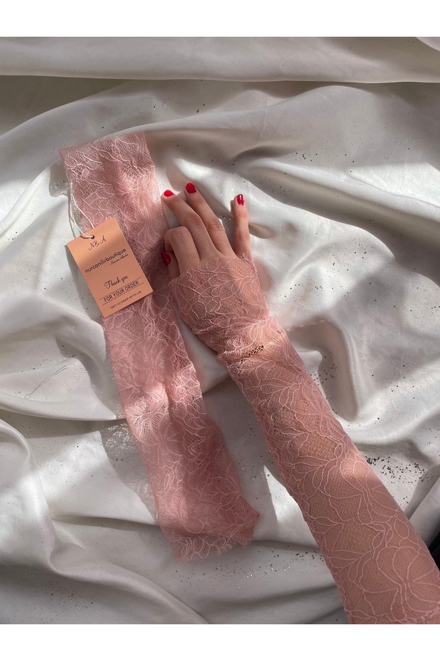 Pudra Dantel Kolluk Eldiven - 3