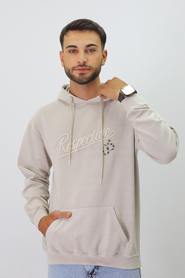 العتيقة منقوشة للجنسين هوديي Sweatshirt