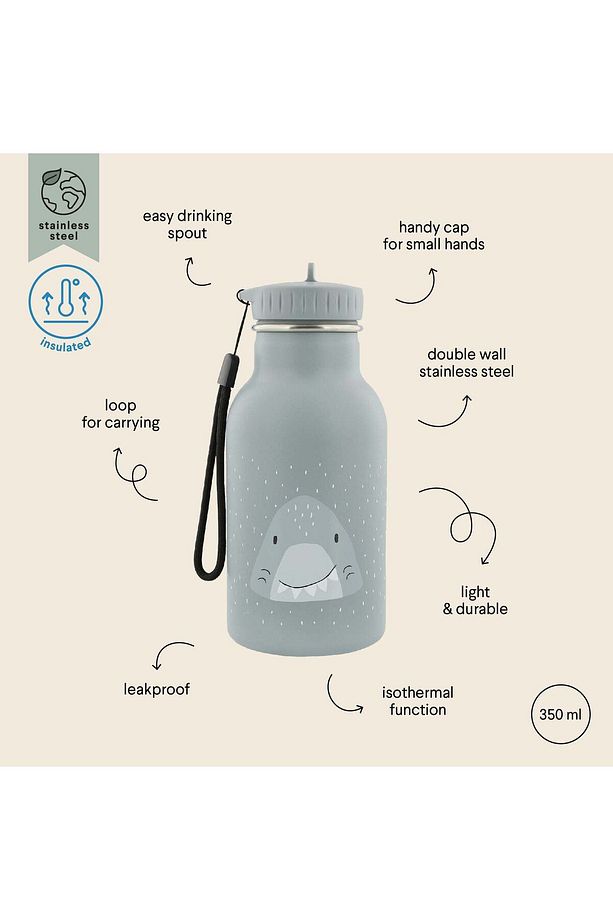 INSULATED DRINKING BOTTLE 350ML - TERMOS ŞİŞE - MR. SHARK - 2