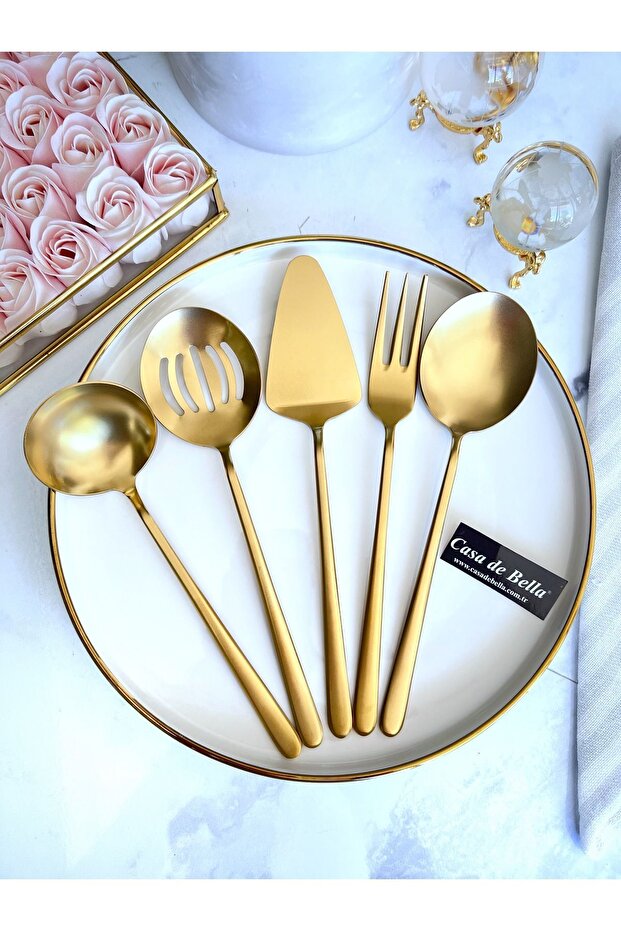 Mat Gold 5 Parça Dali Lüks Servis Seti - 3