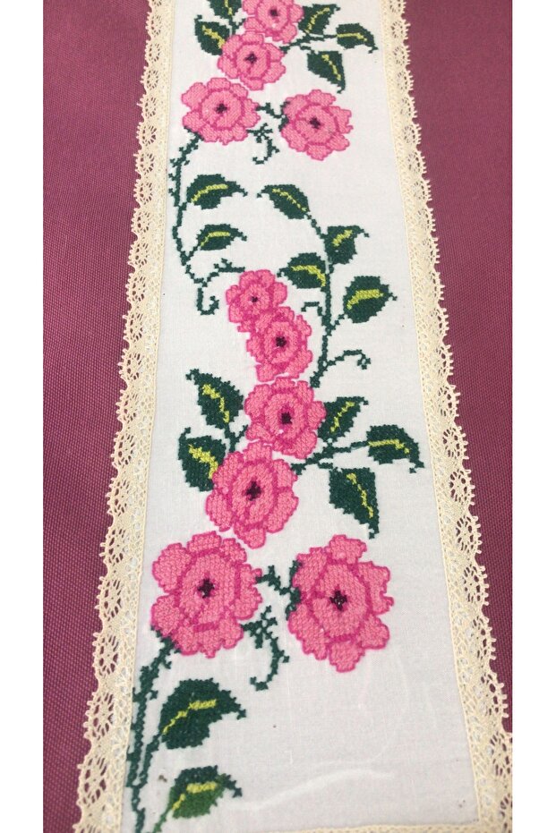 Kanaviçe işli runner - 3