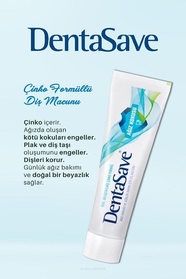 Denta Save Diş Macunu 7 Al 6 Öde Çinko Formüllü 75 ml Ve Kulak Çubuğu - 2
