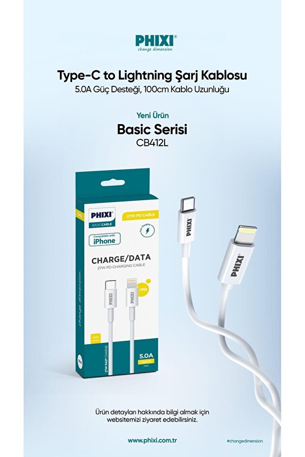 Basic Cb412l Type-c To Lightning Usb Şarj Kablosu - 4