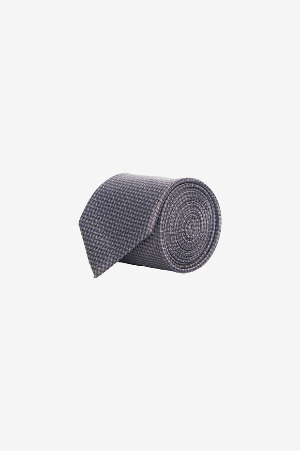 Black-white Patterned Men's Tie - 1