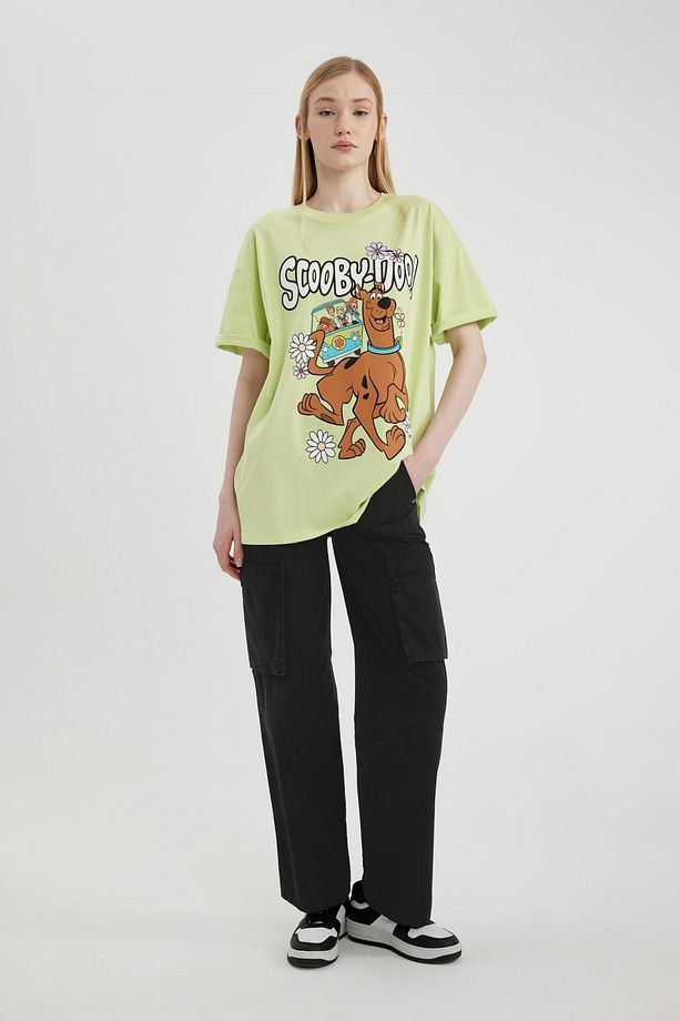 Coool Scooby Doo Oversize Fit Bisiklet Yaka Kısa Kollu Tişört C3790ax24sm - 2