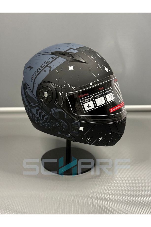 Scharf Jk 115 Güneş Vizörlü Çene Açılır Kask - 1