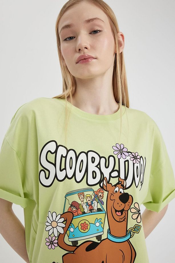 Coool Scooby Doo Oversize Fit Bisiklet Yaka Kısa Kollu Tişört C3790ax24sm - 3