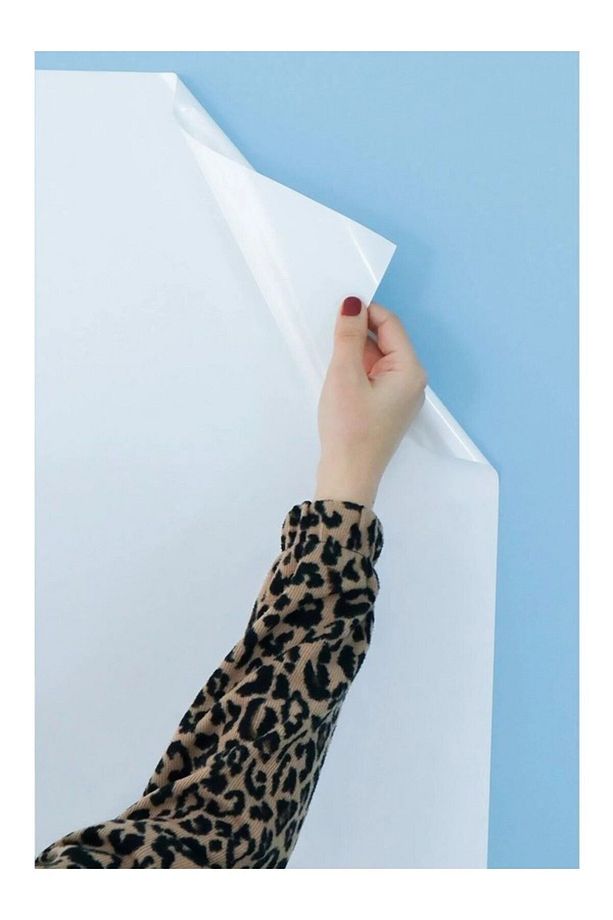 2 Adet 120 x 90 Cm Yapışkansız Statik Manyetik Akıllı Kağıt Tahta - Beyaz - 3