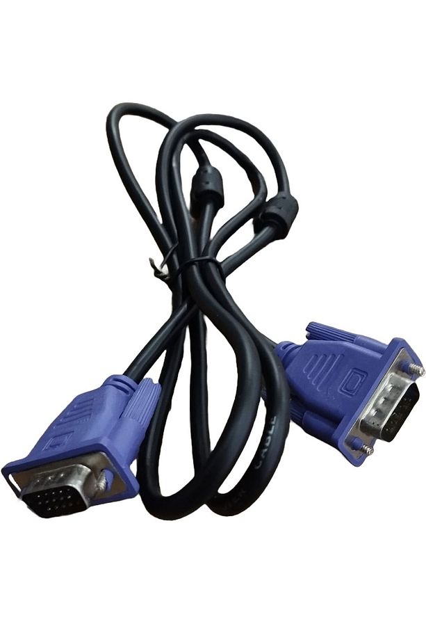 1.5 Metre Vga Kablosu Ekran Lcd Monitör Projeksiyon Bağlantı Kablosu - Çift Filtreli - 1.5 Metre - 1