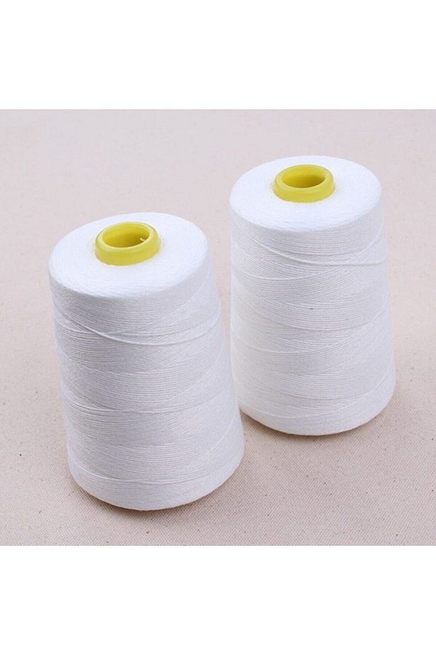 Polyester Dikiş Ipi 2 Adet Yorgan Makine Çuval Ağzı Ipi Kopmaz Bobin - 3