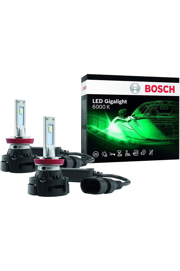 H8/H11/H16 Ampul LED XENON Gigalight 12V 30W PGJ19 6000K 1987301558 2 Adet Set - 1