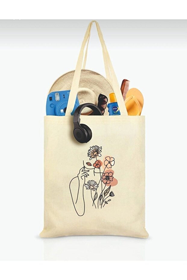 Abstract Women's Picture Printed Cloth Bag