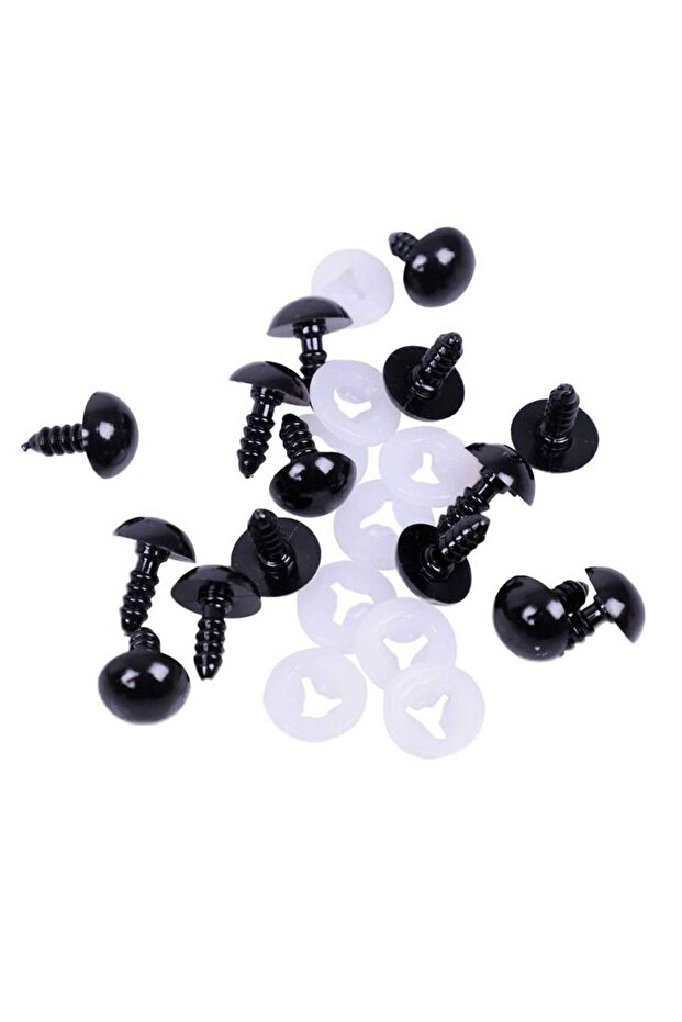 Black 10 Pairs 6 mm Safe Amigurumi Eyes